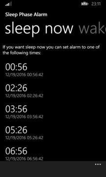 Sleep Phase Alarm Screenshot Image