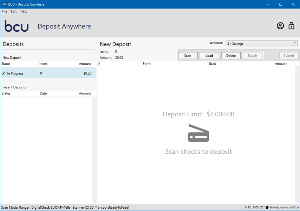 Deposit Anywhere Screenshot Image