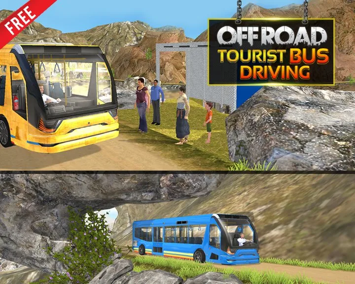 Off Road Tourist Bus Driving - Mountains Traveling Image