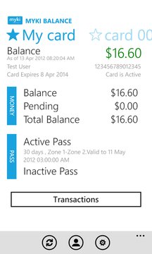 Myki Balance Screenshot Image