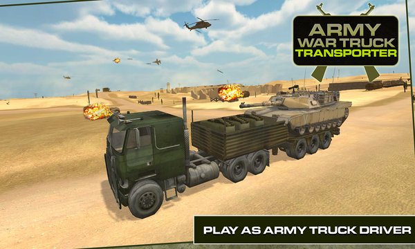 Army War Truck Transporter - Military Driving Sim Screenshot Image