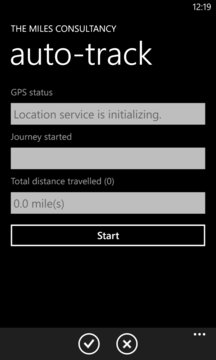Mileage Track Screenshot Image