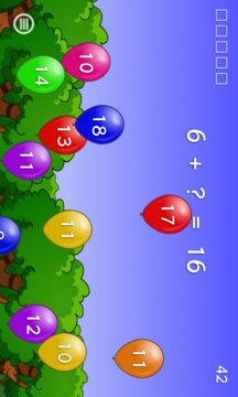 Balloon Math for Kids Screenshot Image