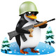 Penguin Combating Icon Image