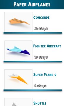 Origami Airplanes 3D App Screenshot 2