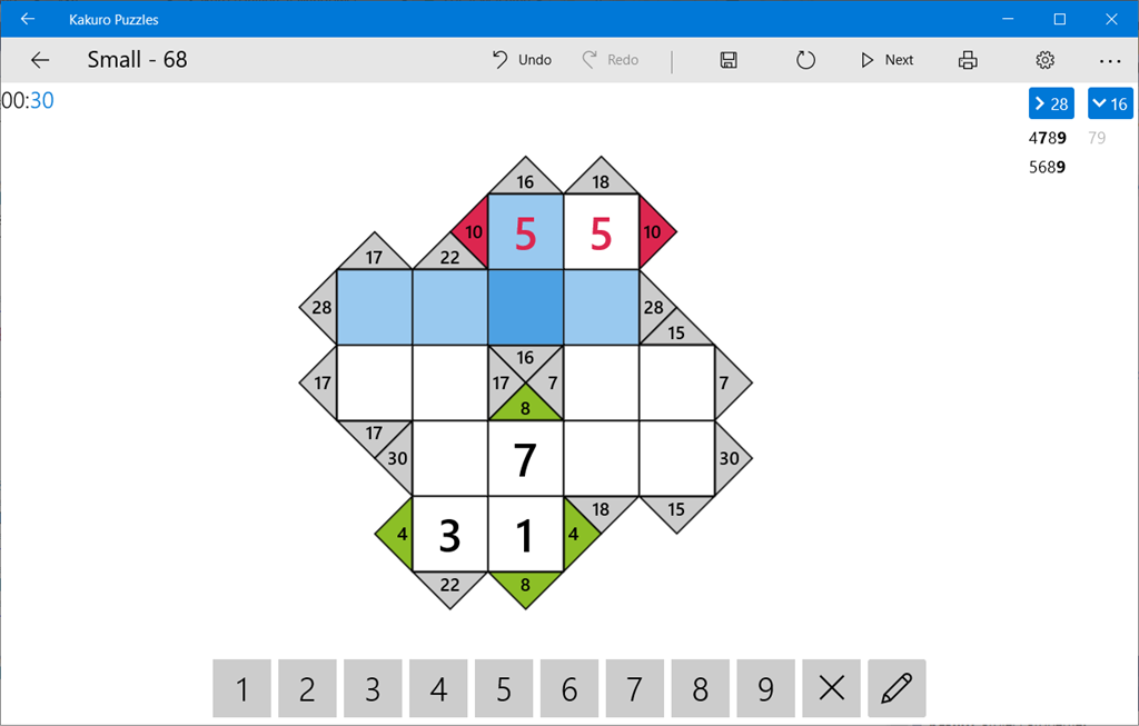 Kakuro Puzzles Screenshot Image