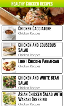 Healthy Chicken Recipes Screenshot Image