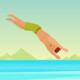 Salto Diving Icon Image