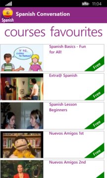 Spanish Courses Screenshot Image
