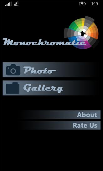 Monochromatic Screenshot Image
