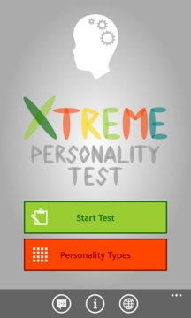 Xtreme Personality Test Screenshot Image