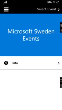 Microsoft Sweden Events Screenshot Image
