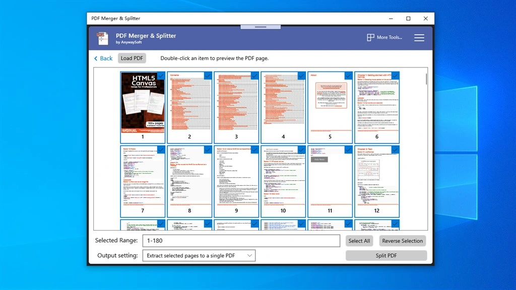 PDF Merger & Splitter Screenshot Image