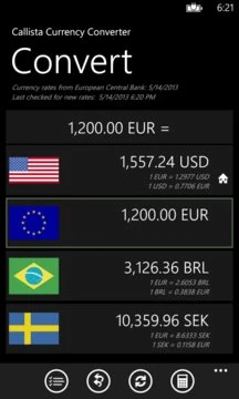 Callista Currency Converter Screenshot Image