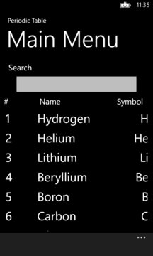 Periodic Table Screenshot Image