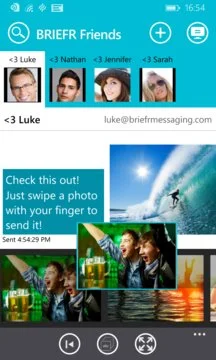 BRIEFR Messaging Screenshot Image
