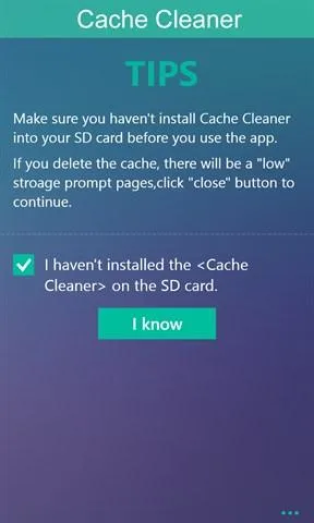 Cache Cleaner Screenshot Image