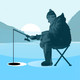 Winter Fishing 3D Icon Image