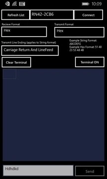 Bluetooth Serial Terminal Screenshot Image
