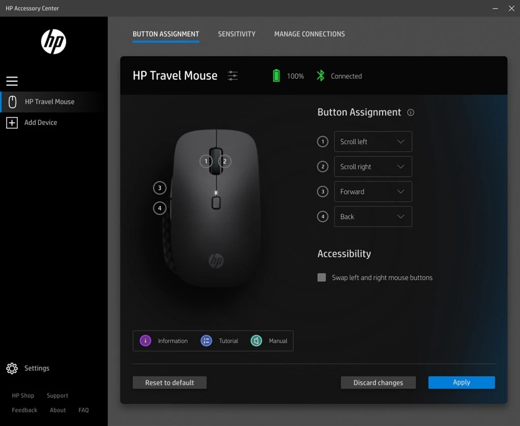 HP Accessory Center Screenshot Image