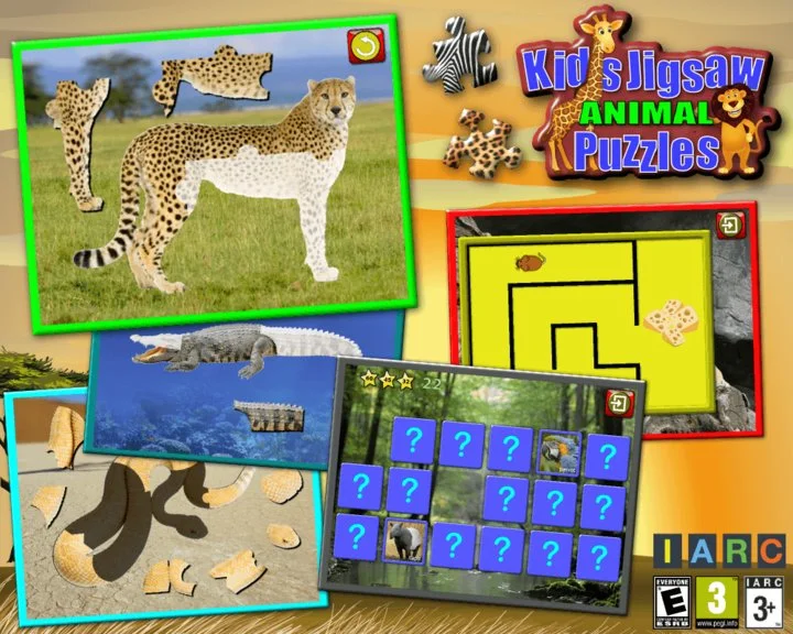 Children's Animal Jigsaw Puzzles Shape