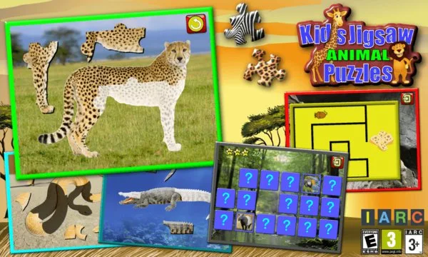 Children's Animal Jigsaw Puzzles Shape Screenshot Image