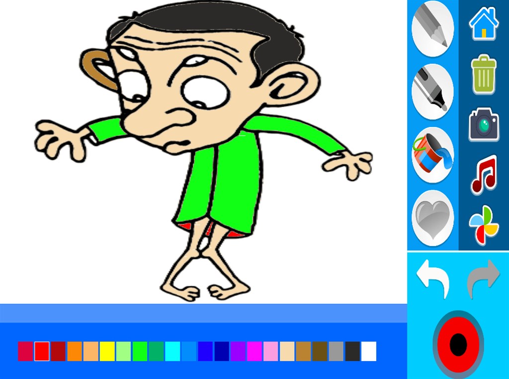 Mr Bean Funny Coloring Comedy Screenshot Image