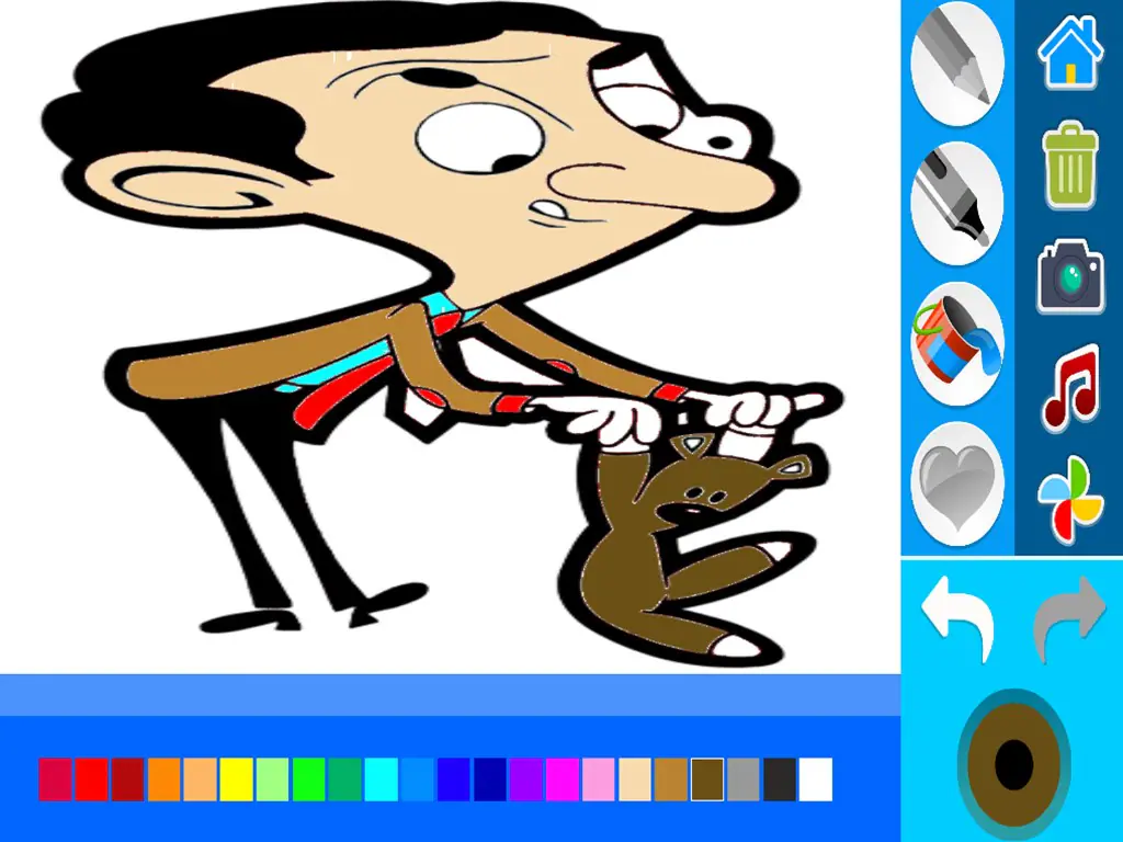 Mr Bean Funny Coloring Comedy Screenshot Image #2