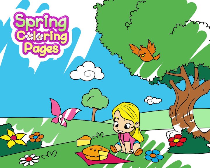 Spring Coloring Pages Image