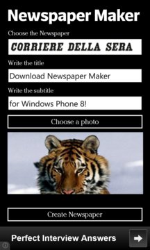 Front Page Maker Screenshot Image