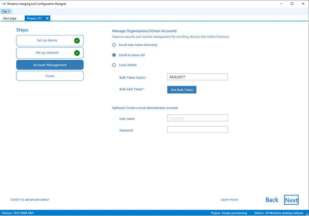 Windows Configuration Designer Screenshot Image #4