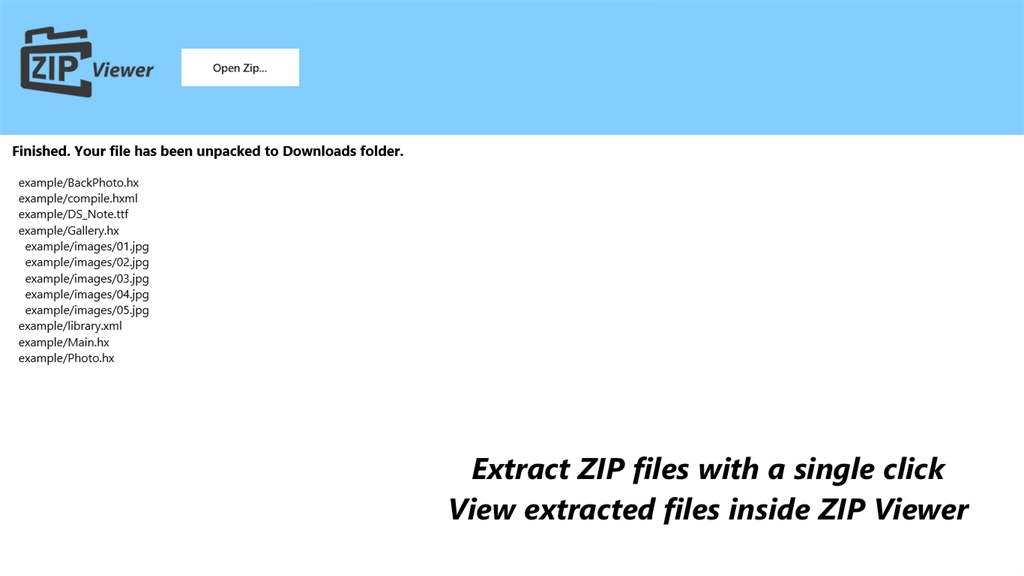 Zip Extractor Screenshot Image #2