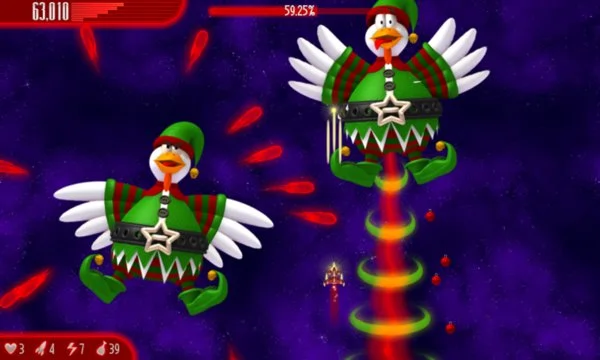 Chicken Invaders 4 Xmas Screenshot Image