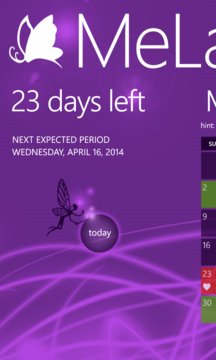 MeLady Calendar Screenshot Image