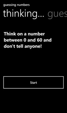 Guessing Numbers Screenshot Image