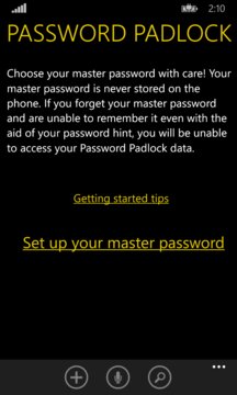 Password Padlock Screenshot Image