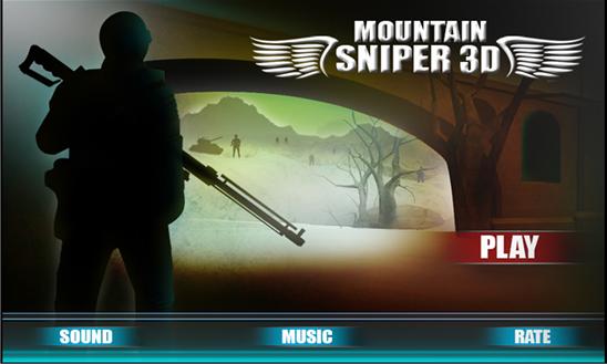 3D Mountain Sniper Shooting Screenshot Image