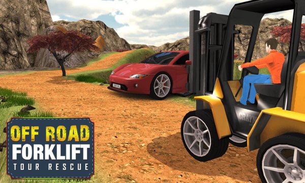 Off Road Forklift Tour Rescue - Hill Top Driving Screenshot Image