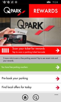 Q-Park Rewards Screenshot Image