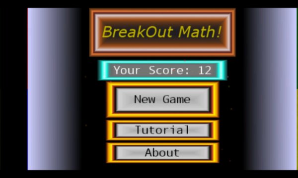 BreakOut Math Screenshot Image