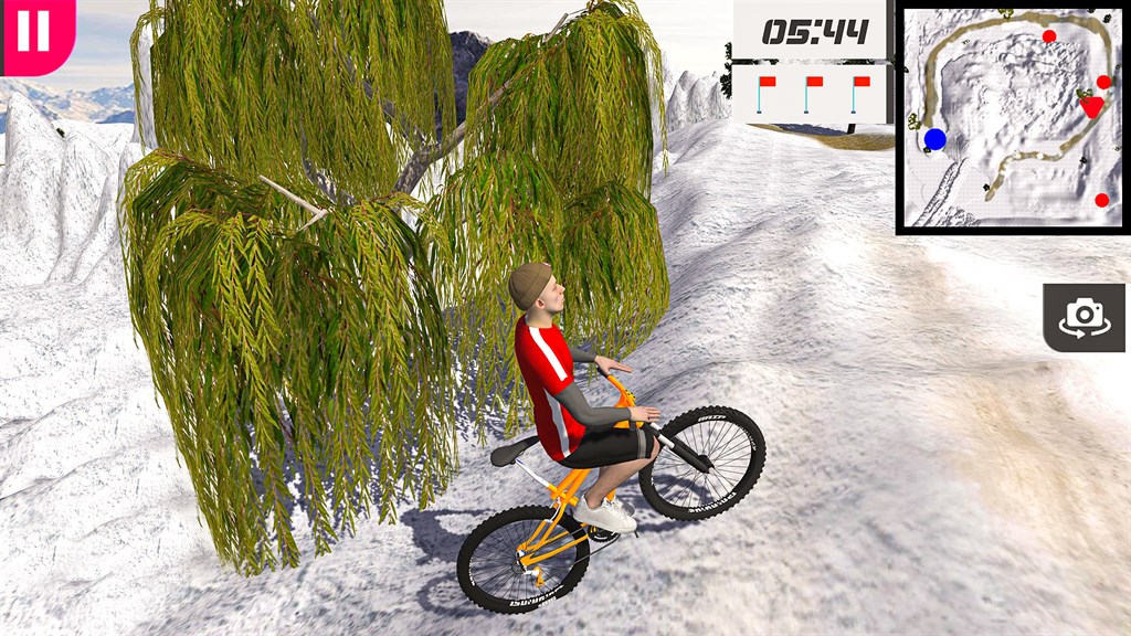 BMX Ride Snowing Screenshot Image #1