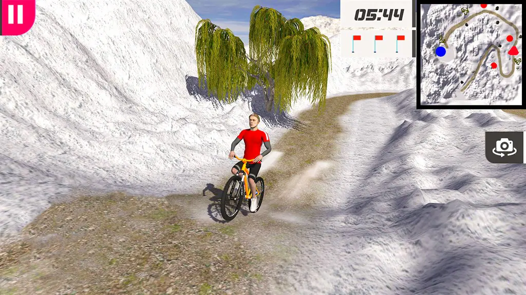 BMX Ride Snowing Screenshot Image #2