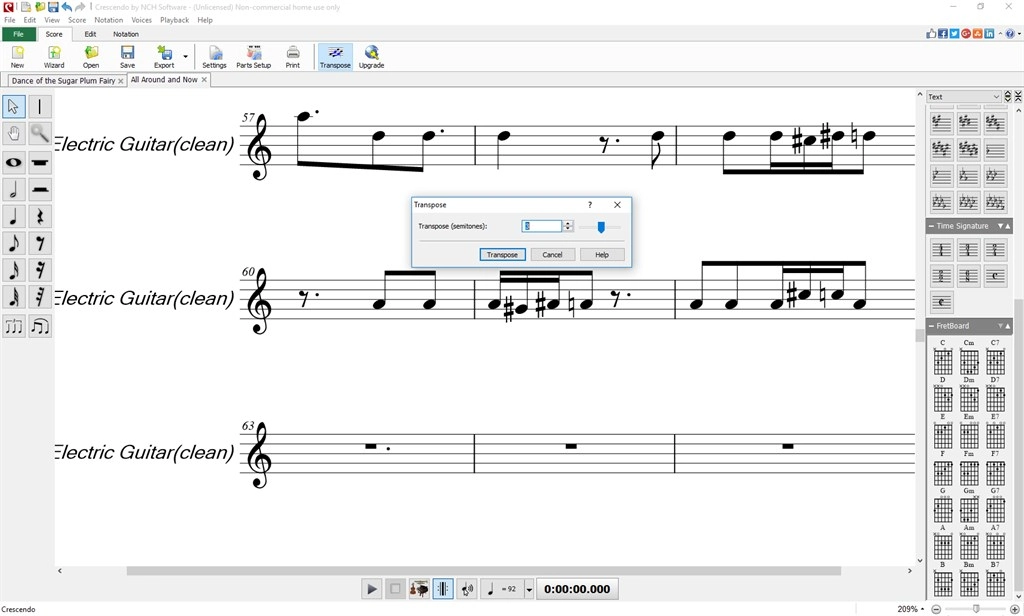 Crescendo Music Notation Screenshot Image