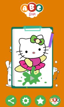 Coloring Kitty Cat App Screenshot 1
