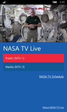 NASA TV Live Screenshot Image