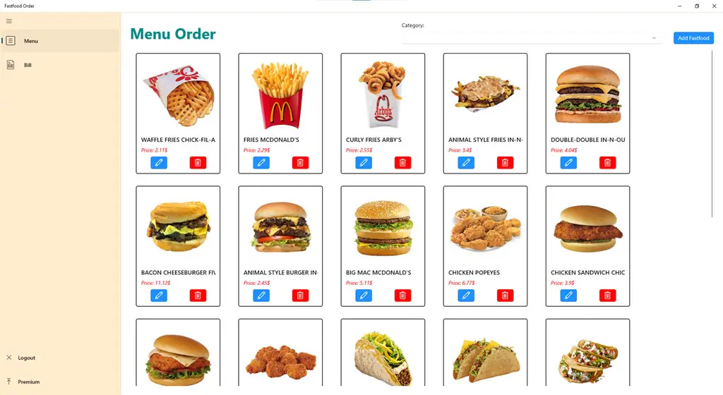 Fastfood Order Screenshot Image #2