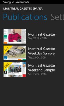 Montreal Gazette ePaper Screenshot Image
