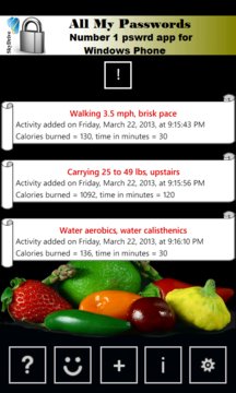 Calories Counter Screenshot Image