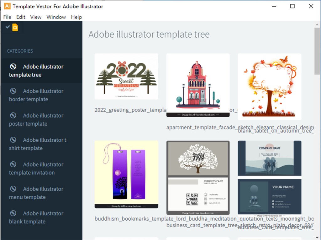 Template Vector For Adobe Illustrator Screenshot Image #1