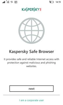 Kaspersky Safe Browser Screenshot Image